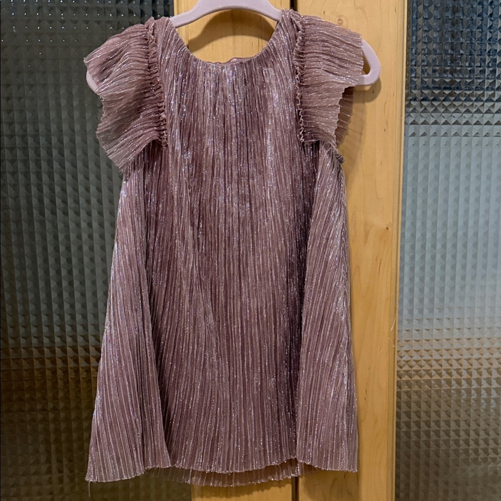 Cat & Jack Shimmering Pink Pleated Dress
